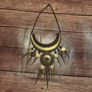 MNG Mango Statement Metal Choker Necklace